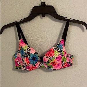 PINK floral bra
